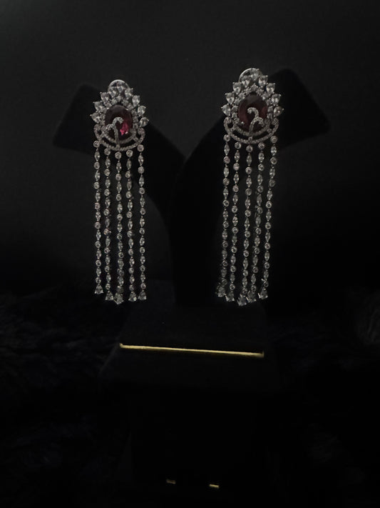 Rouge Mirage Waterfall Earrings