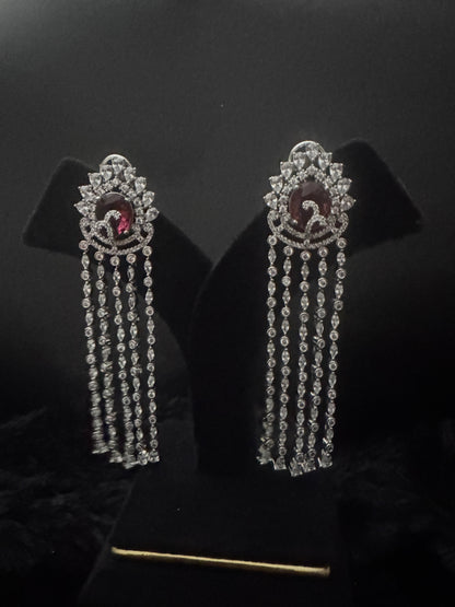Rouge Mirage Waterfall Earrings