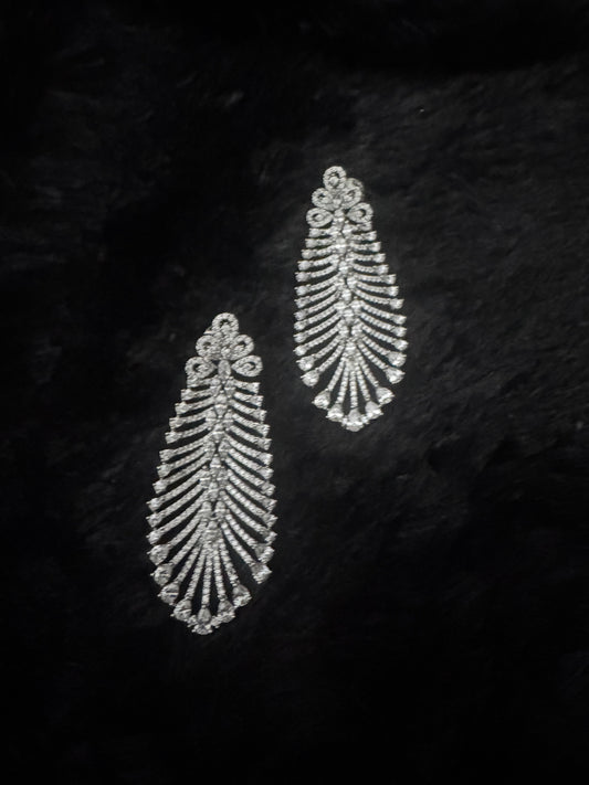 Crystal Fern Radiance Chandelier Earrings