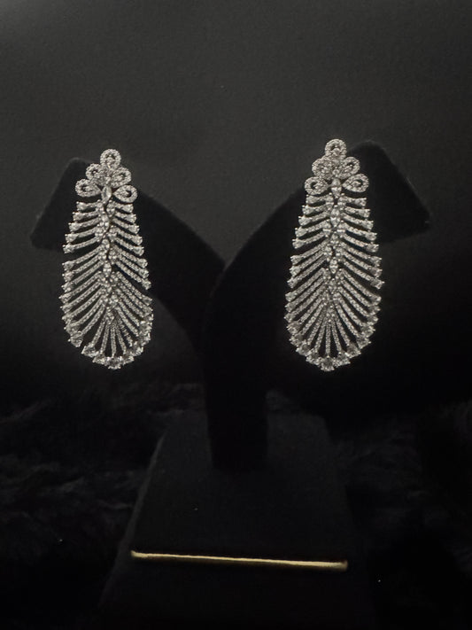 Crystal Fern Radiance Chandelier Earrings