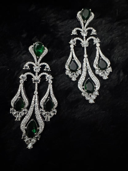 Emerald Empress Chandelier Earrings