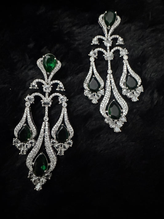 Emerald Empress Chandelier Earrings