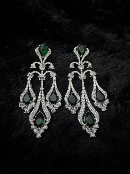 Emerald Empress Chandelier Earrings