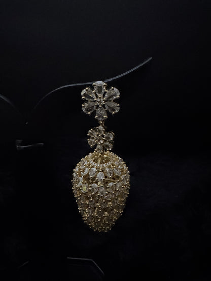 Aureline Gold Blossom Jhumka Drops