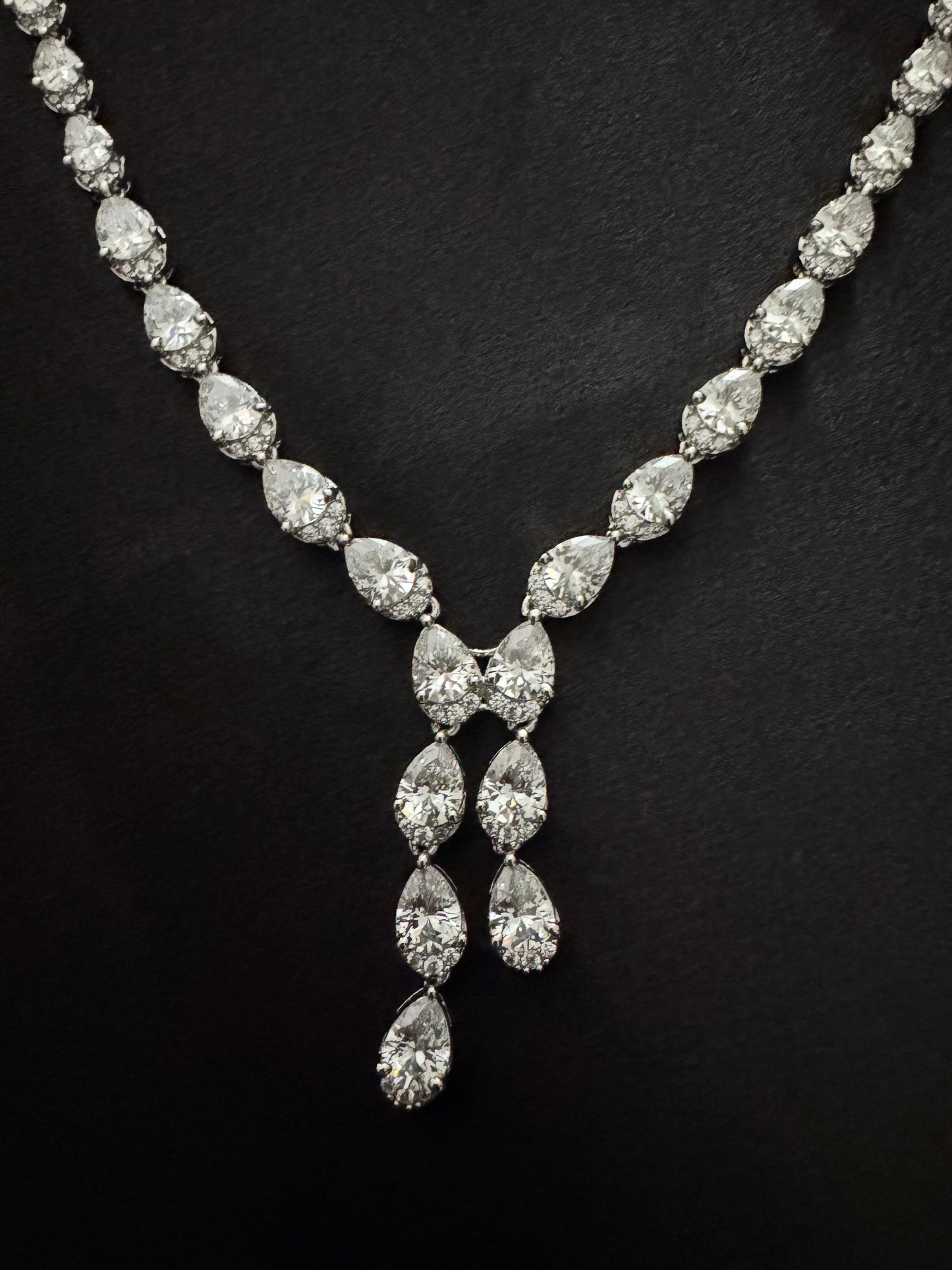 celestia drop diamond necklace set