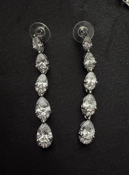 Celestia Drop Diamond Necklace Set