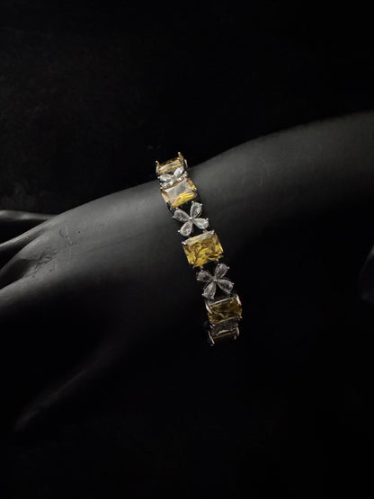 Yellow Aura Shine Tennis Bracelet