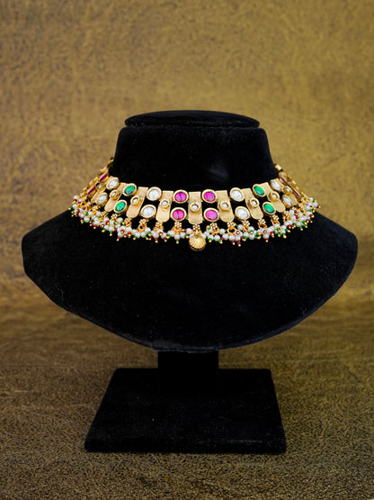 Regal Heritage Gold Polish Choker Set