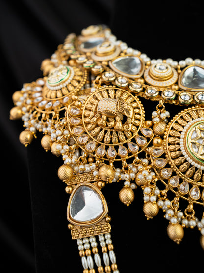 Heritage Elephante Kundan Bridal Set