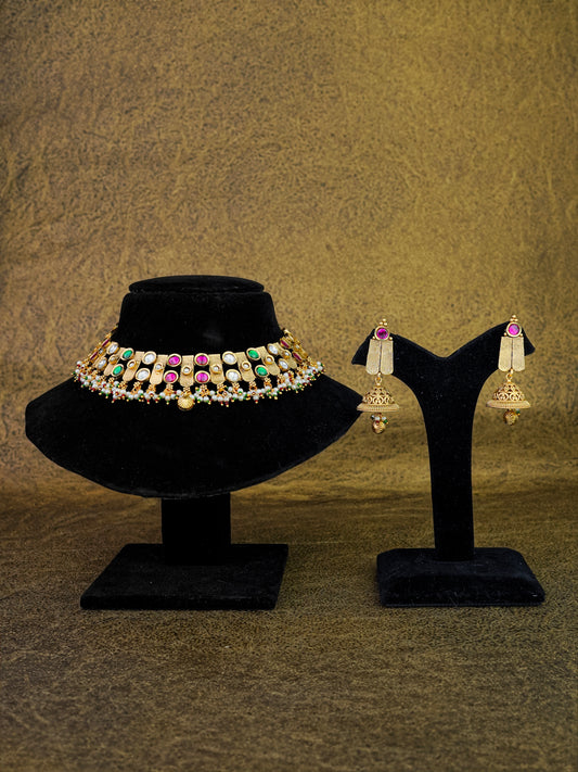 Regal Heritage Gold Polish Choker Set