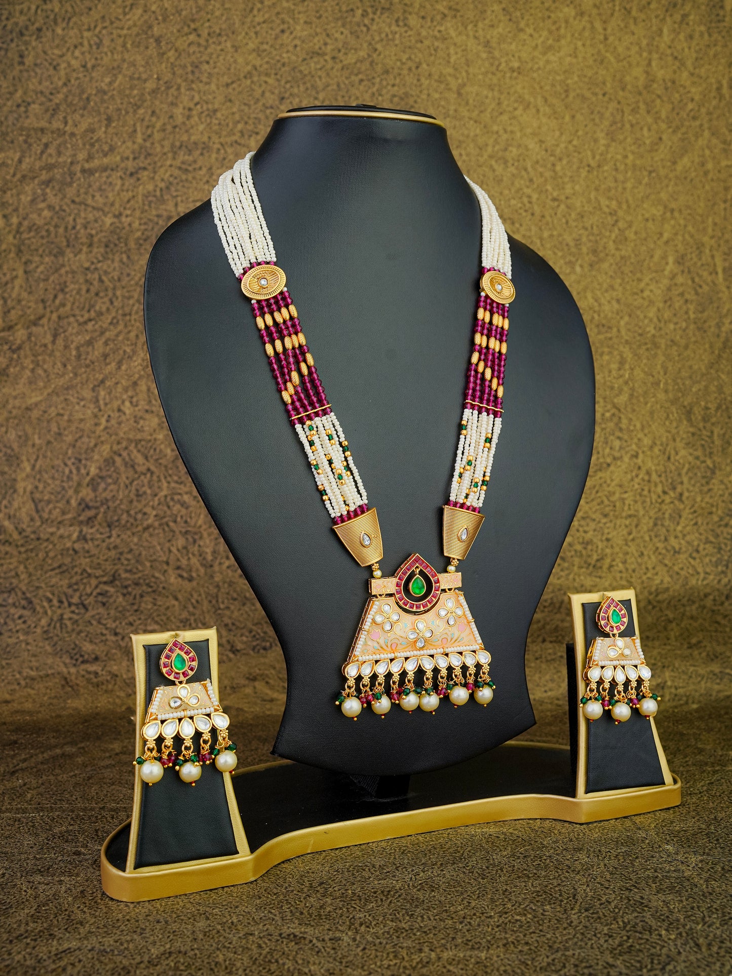 rajashree meenakari heritage bridal set