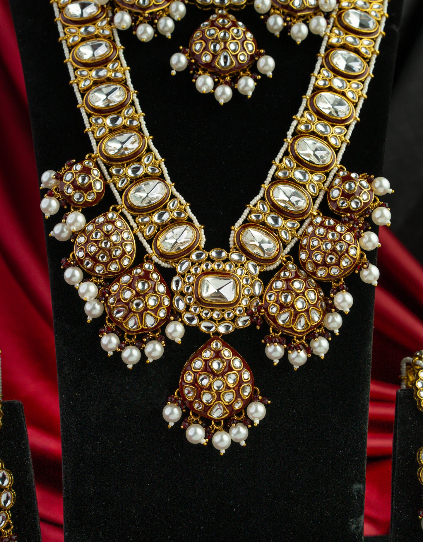 royal polki kundan bridal set