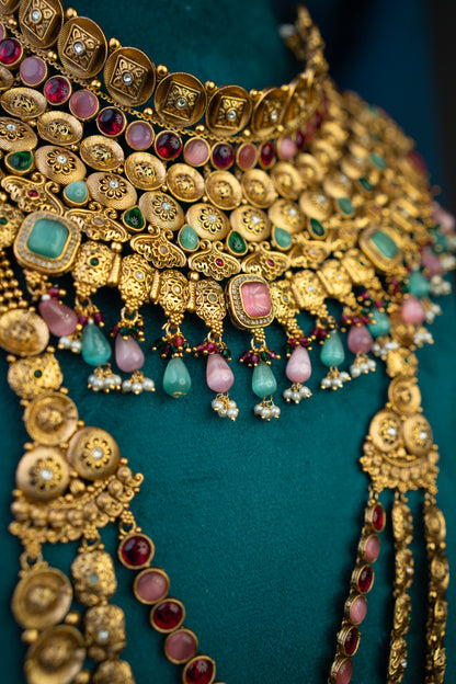 Shringarika Padmini Pastel Heirloom Bridal Set