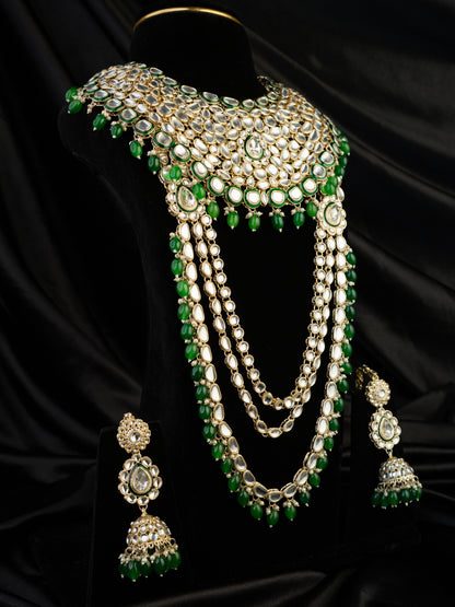 Sitara-Emerald Kundan Riwaayat Bridal Set