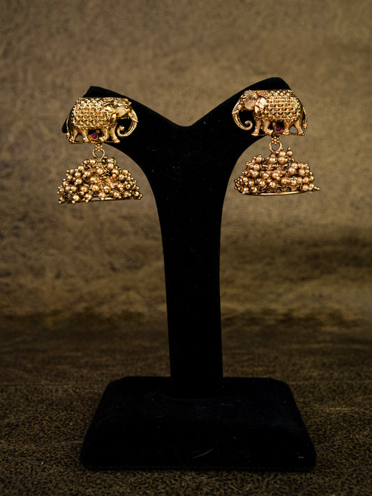 Royal Elephant Heritage Nakshi Necklace Set