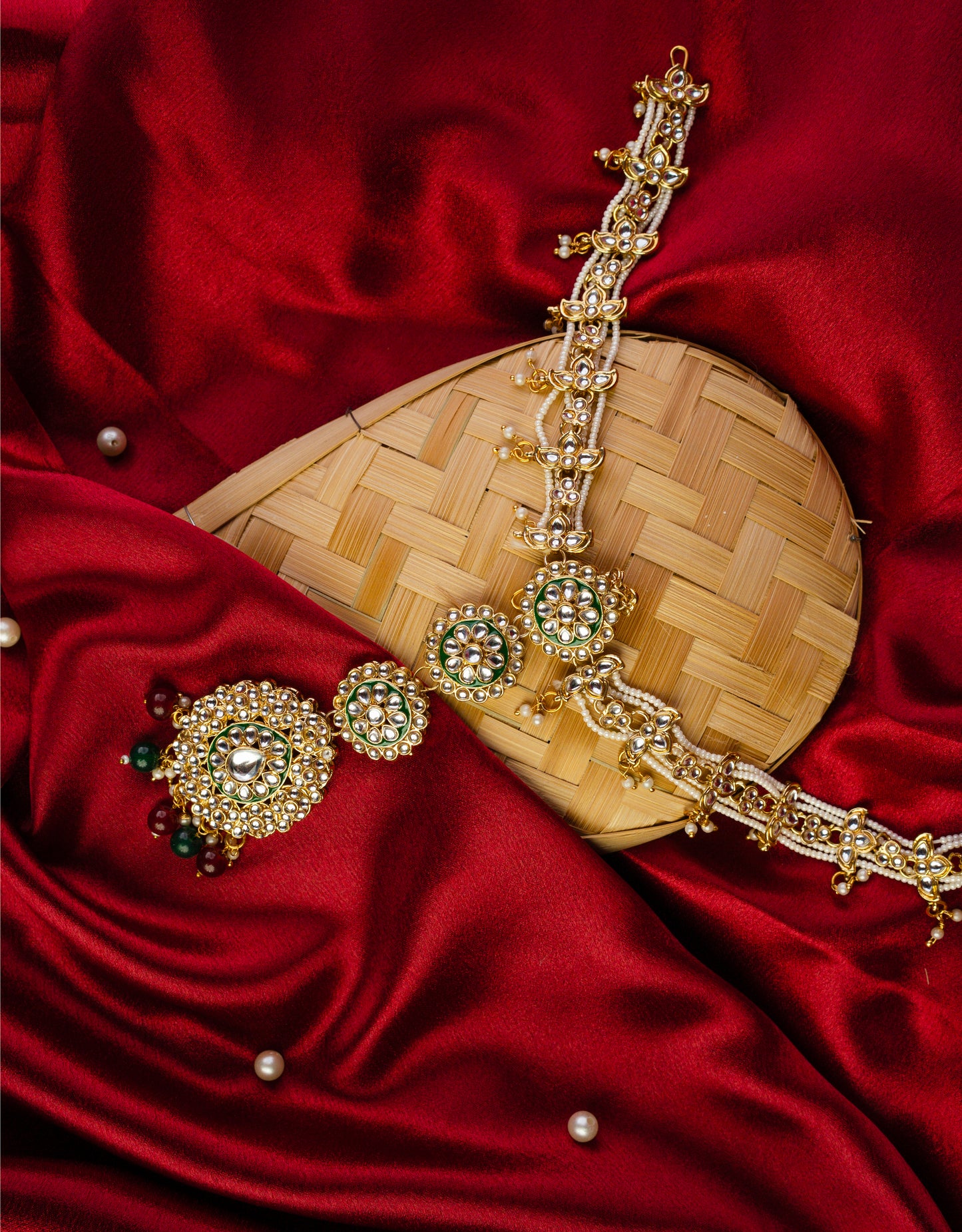 aaradhya gulmohar bridal choker set