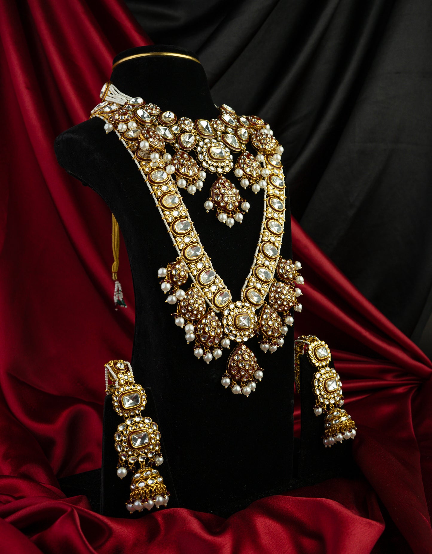 royal polki kundan bridal set