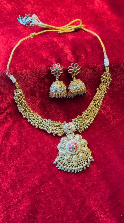 Mayurika Antique Gold Set