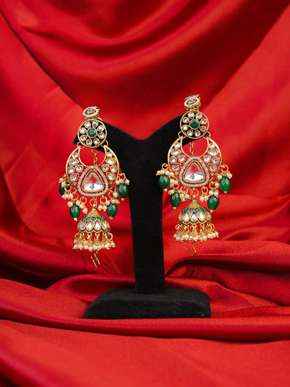 Noor-e-Zamrud Bridal Kundan Choker & Haar Set