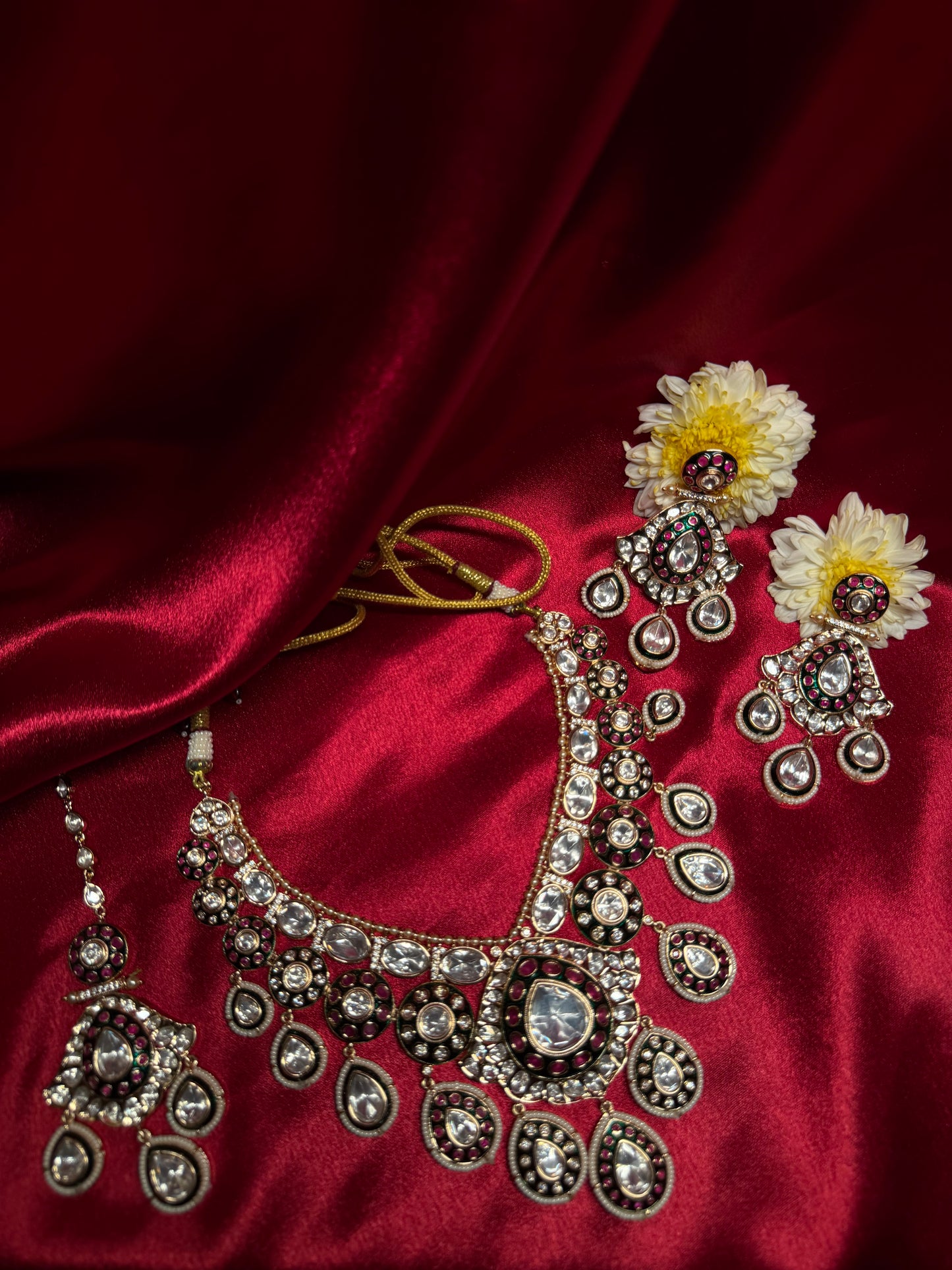 rajwada kundan haar set