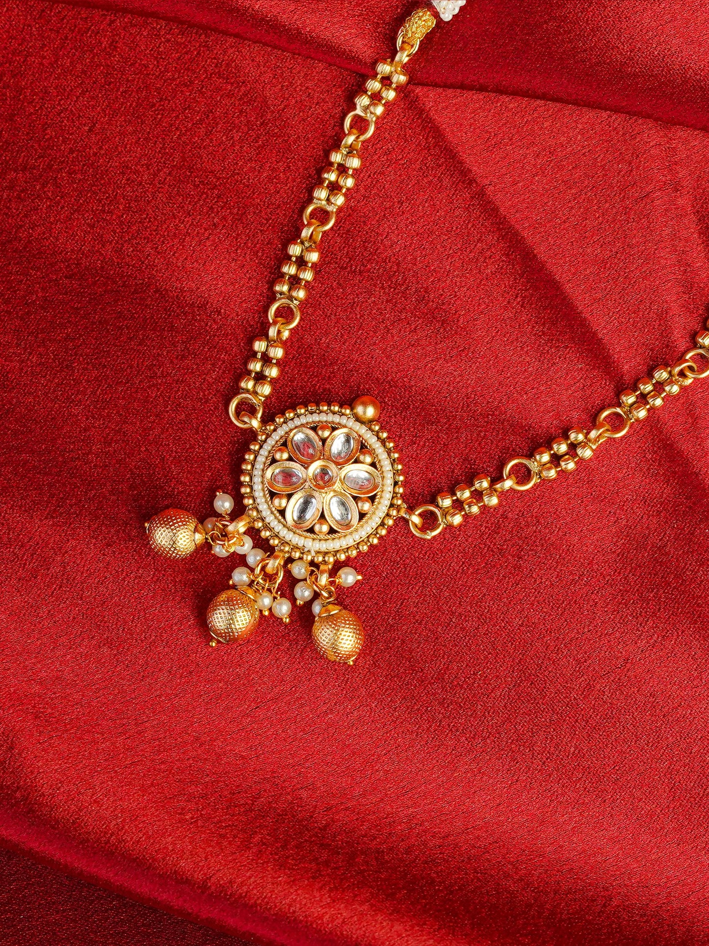 swarna kalash antique bridal choker set