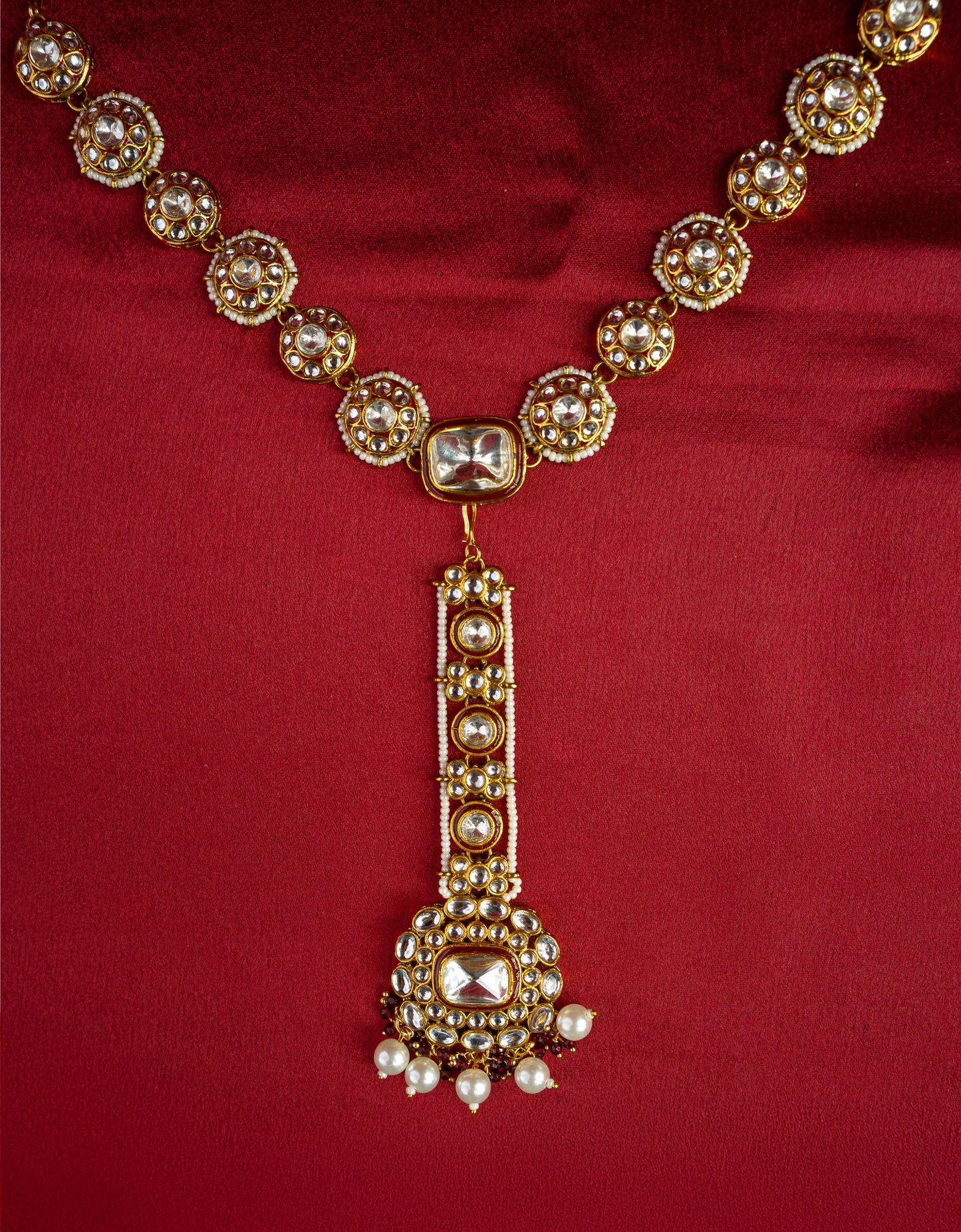 royal polki kundan bridal set