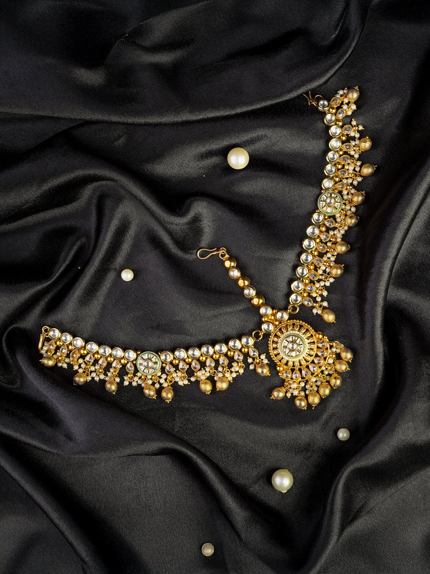 heritage elephante kundan bridal set