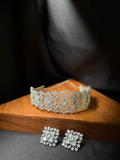 Elysian Sparkle Choker Necklace set