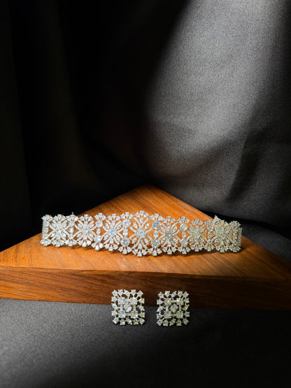Elysian Sparkle Choker Necklace set