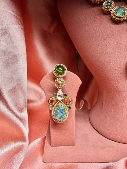Ratna Sabhyasachi Multi-Stone Statement Necklace Set