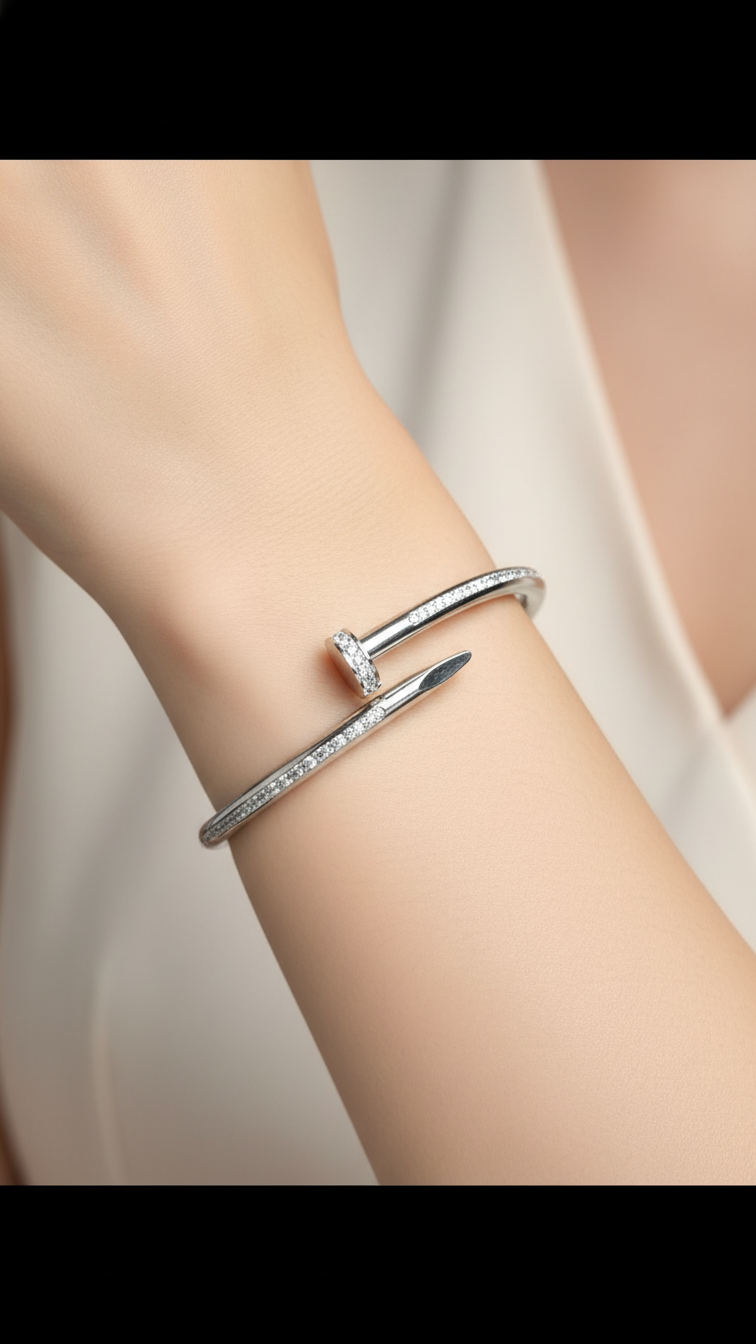 aureva forge™ anti-tarnish nail cuff bracelet