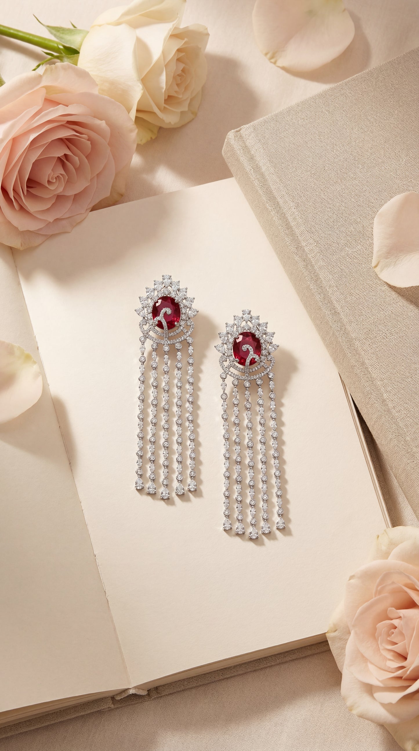 rouge mirage waterfall earrings