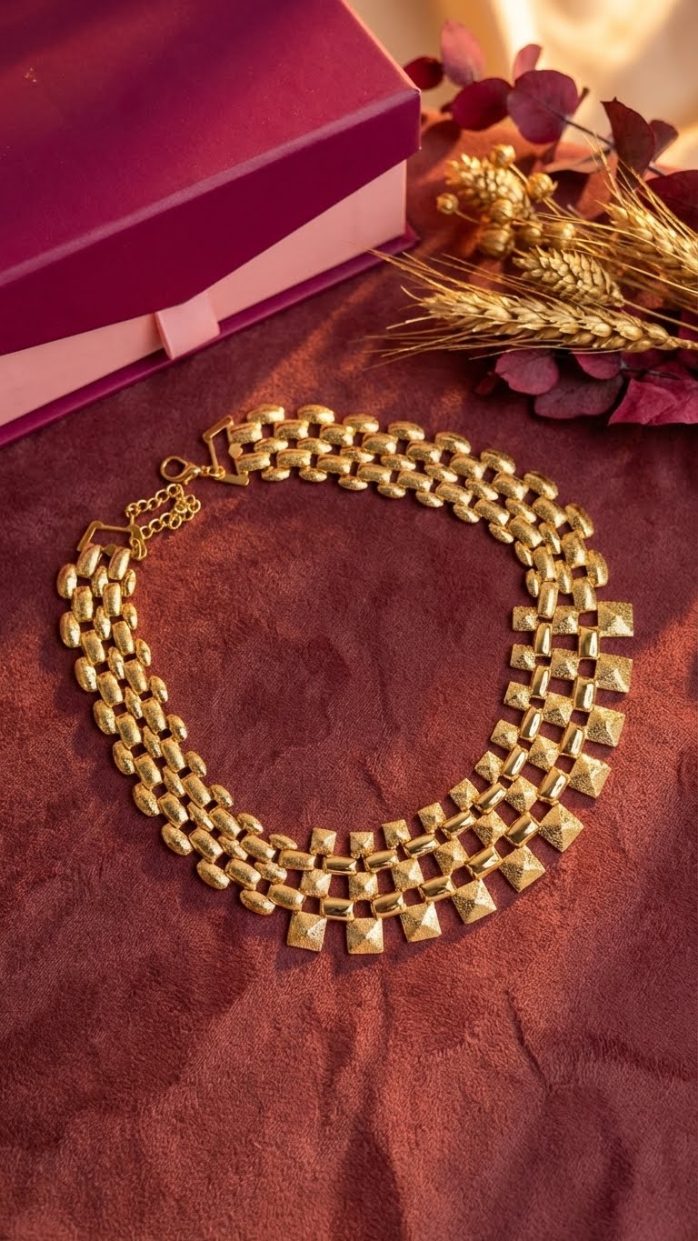 aureva rajani™ anti-tarnish statement necklace