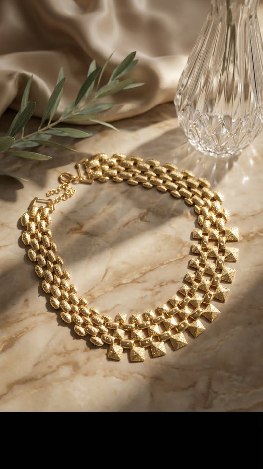 AUREVA RAJANI™ ANTI-TARNISH STATEMENT NECKLACE