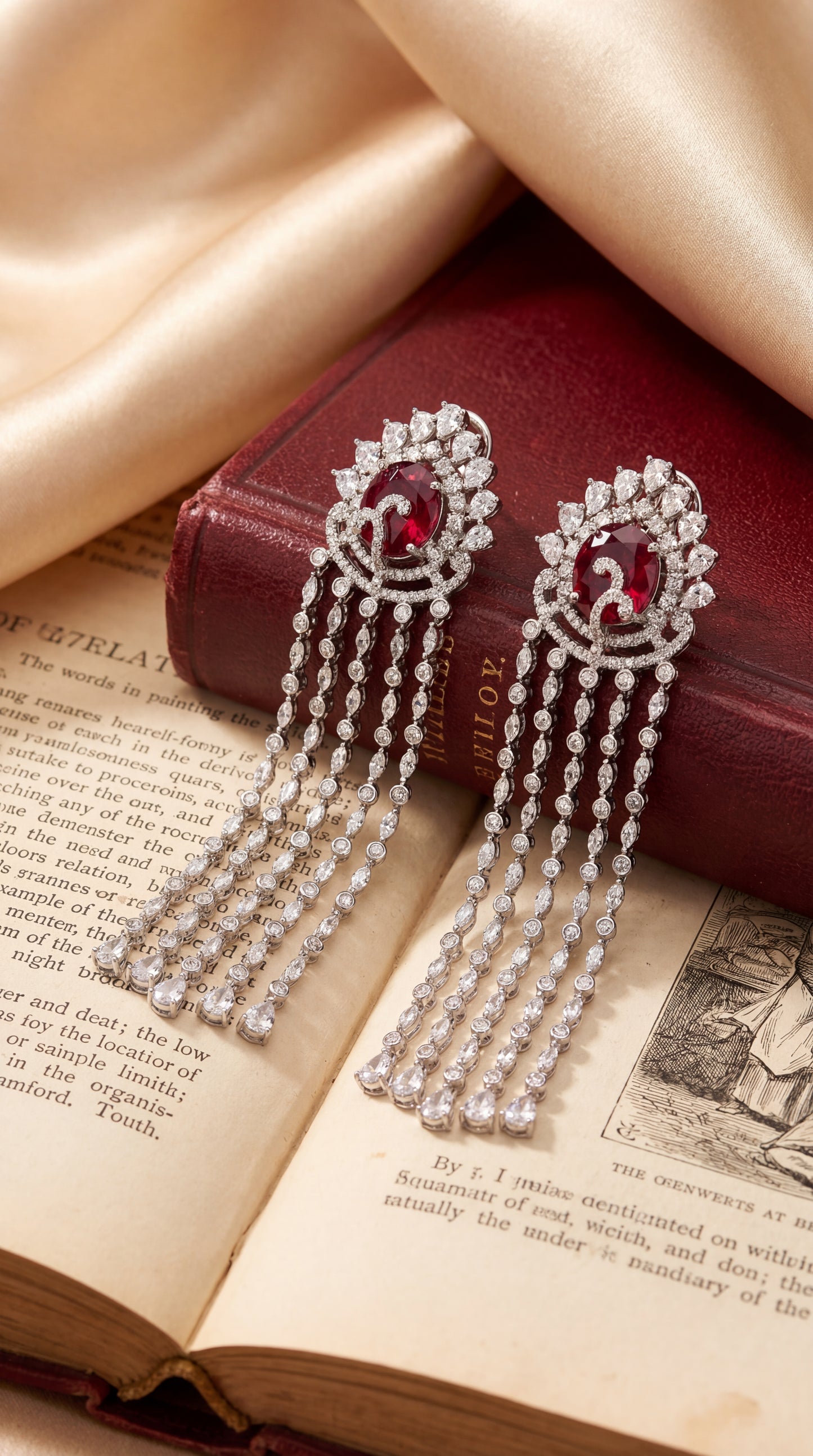 rouge mirage waterfall earrings