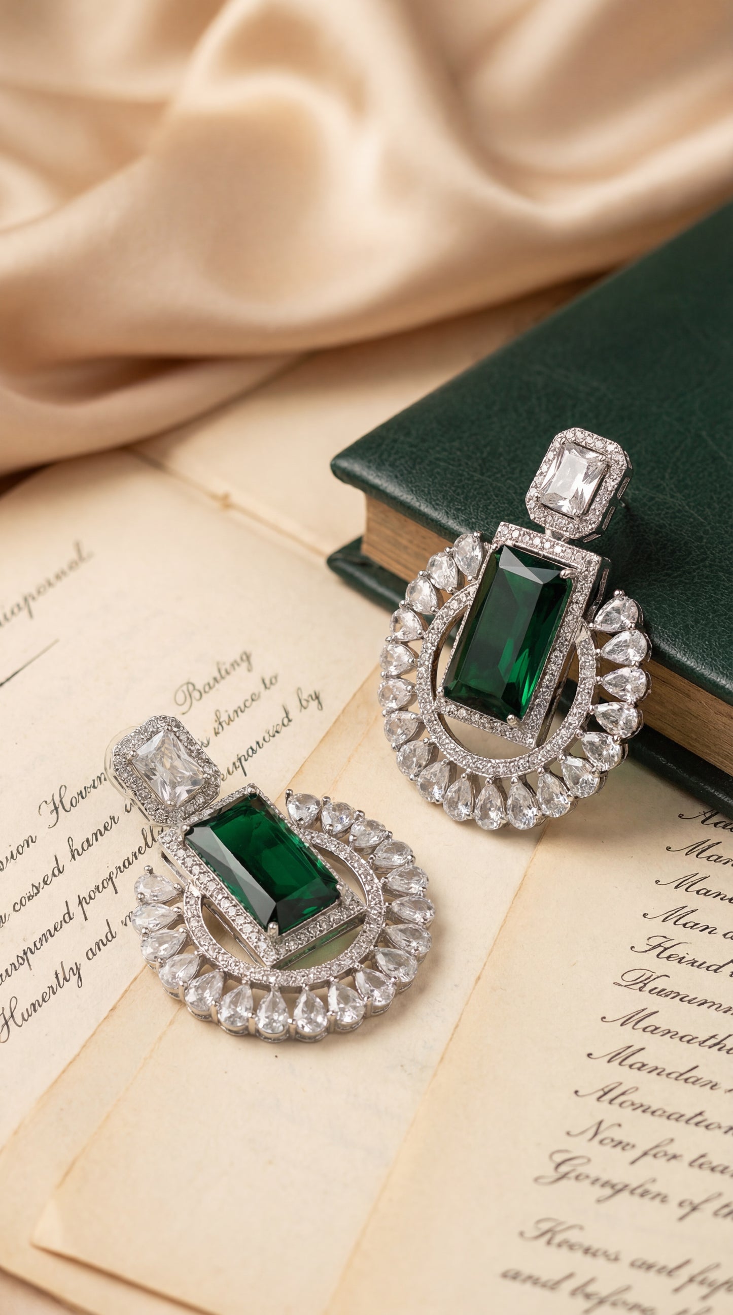 noir radiance halo statement earrings