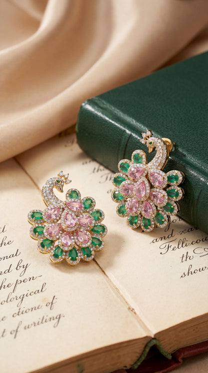 Regal Blossom Gold Earrings