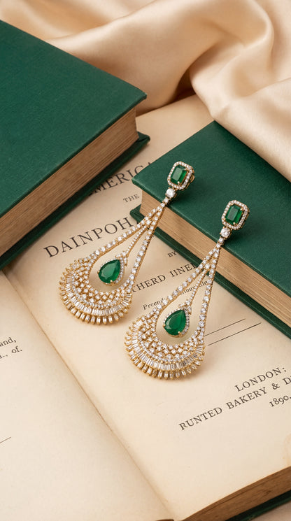 Emerald Majesty Royale Dangler Earrings