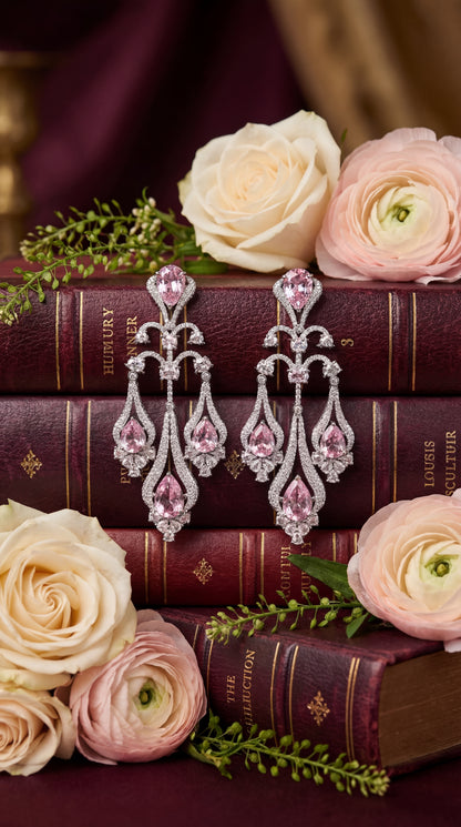 Amethyst Blush Royale Chandelier Earrings