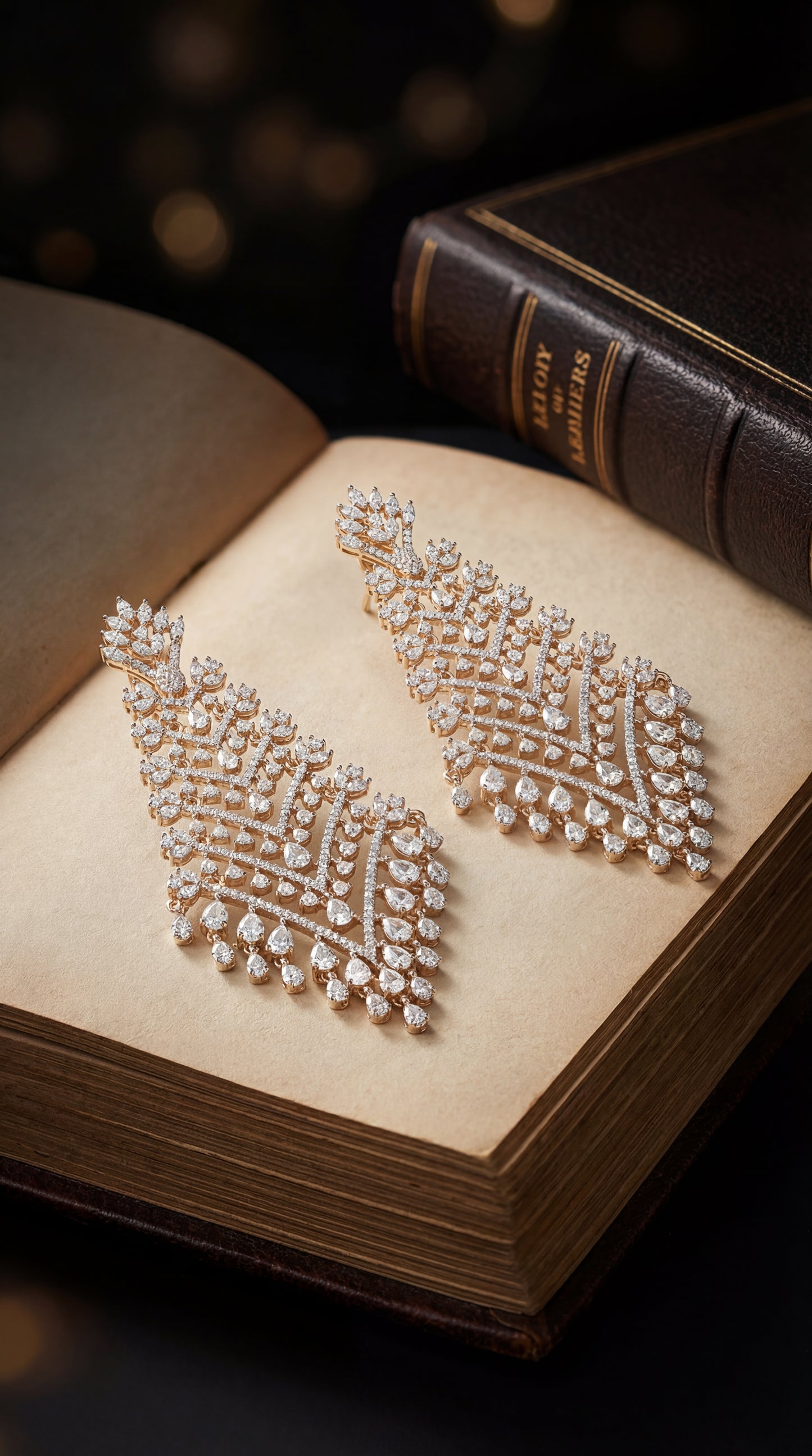 aureate nova cascade earrings