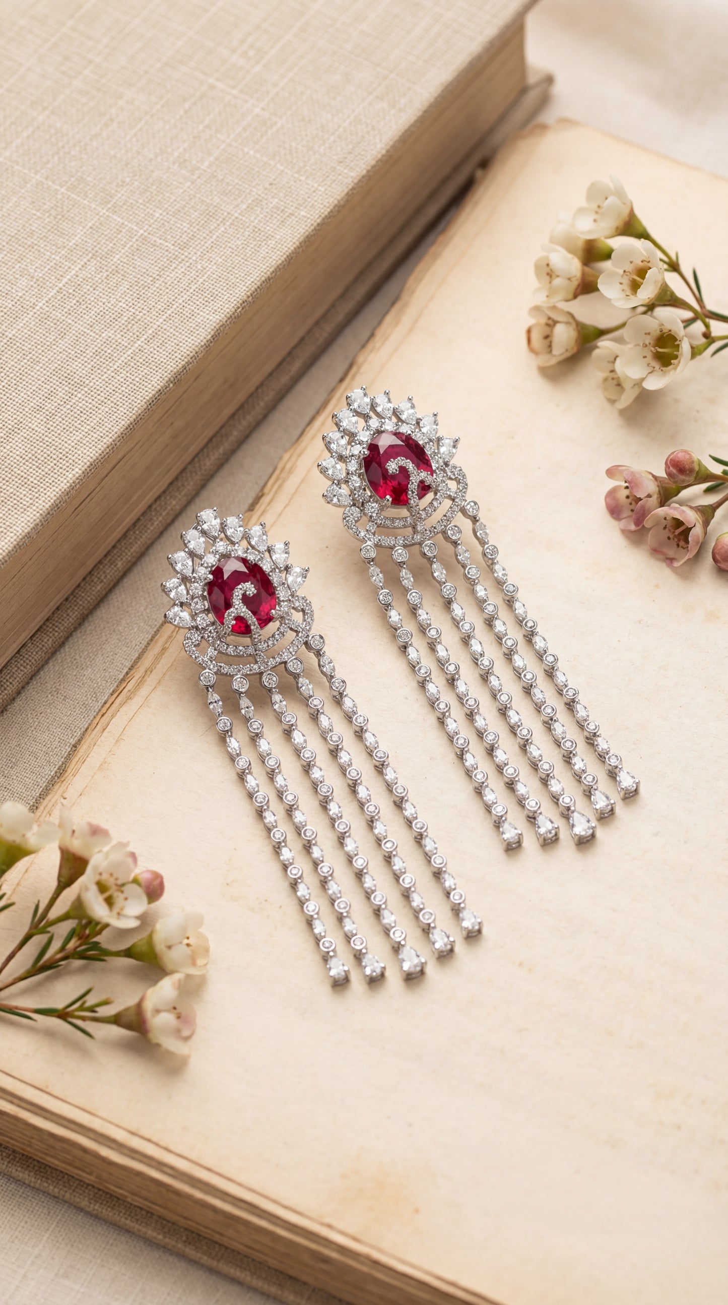 rouge mirage waterfall earrings