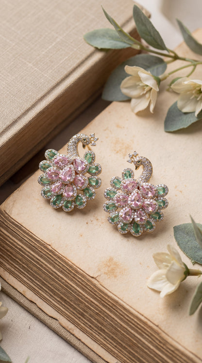 Regal Blossom Gold Earrings