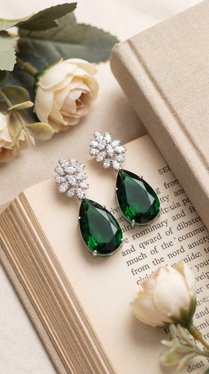 Emerald Dewdrop Luxe Earrings