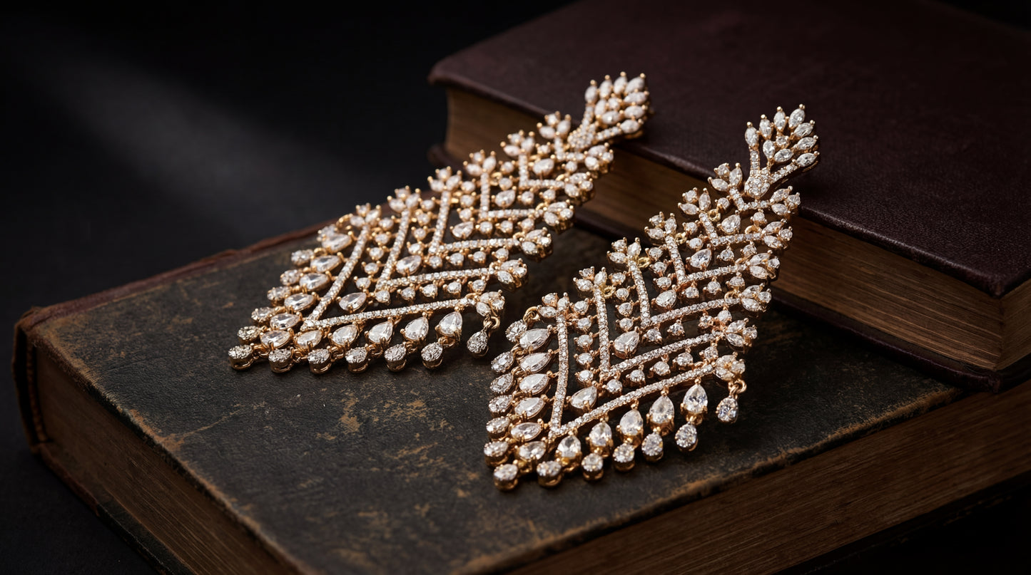 aureate nova cascade earrings