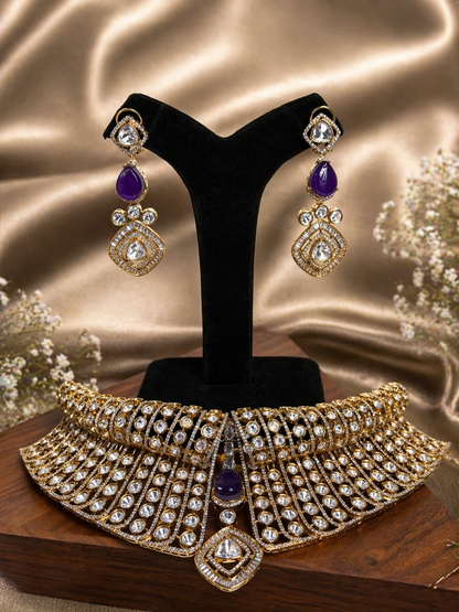 Maharani Royal Polki Choker Set