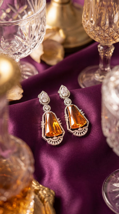 Amber Royale Lumina Drop Earrings