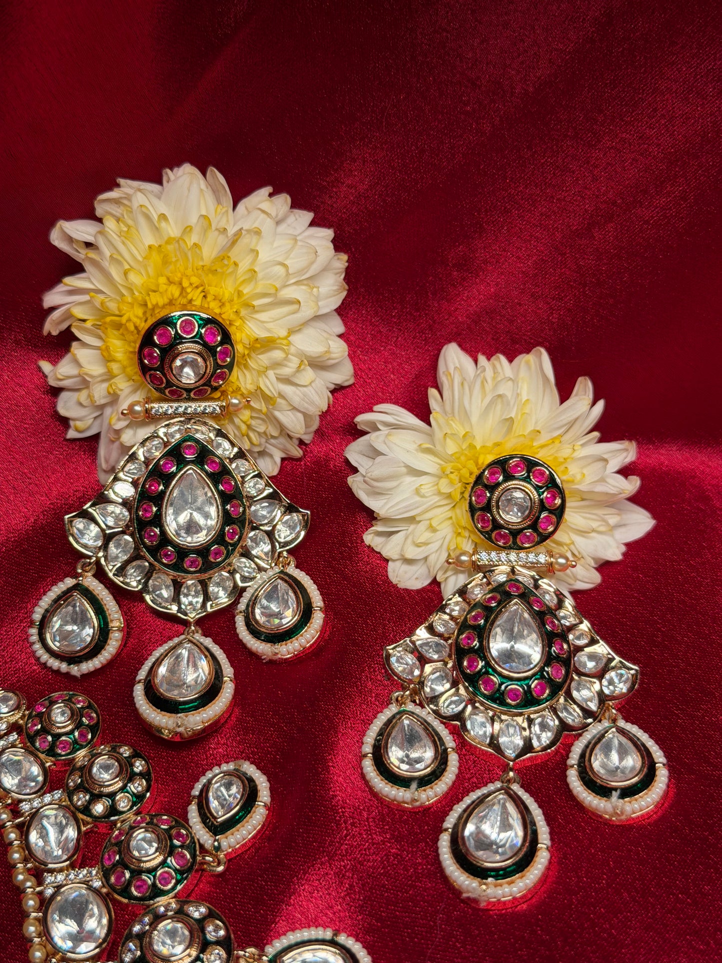 rajwada kundan haar set