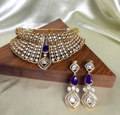 Maharani Royal Polki Choker Set