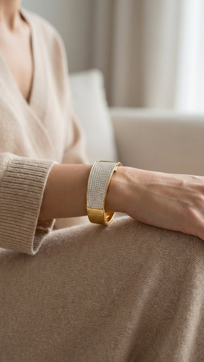 AURORA CRYSTAL VEIL™ ANTI-TARNISH CUFF