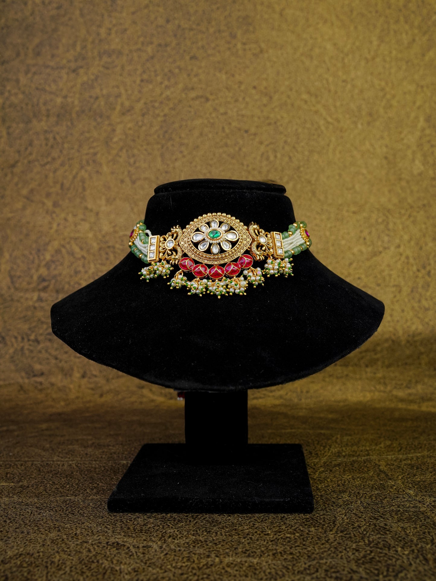 chandrika heritage choker set